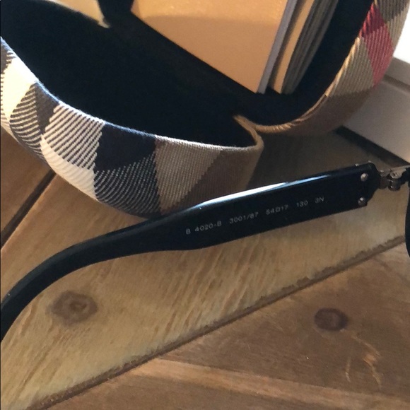Burberry Sunglasses. Black with silver detail. main image 5
